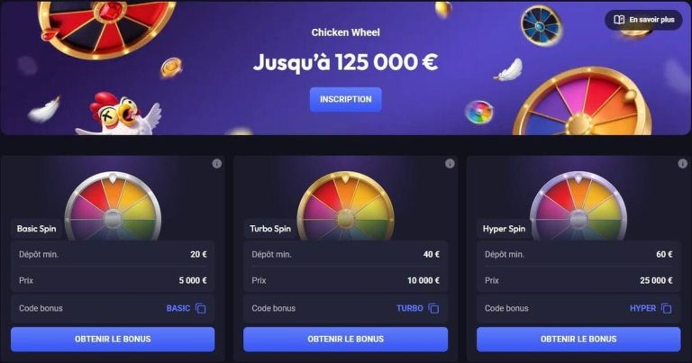 Spin Aura Casino Chicken Wheel