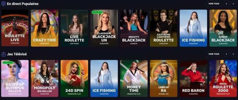 Spin Aura Casino jeux live