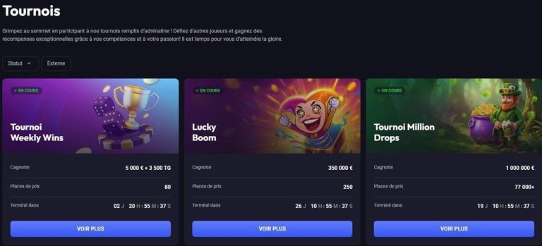 Spin Aura Casino tournois